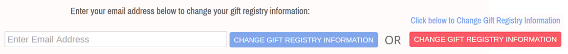 Change Gift Registry Information