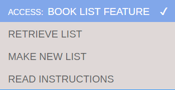 Drop down for Book List Feature